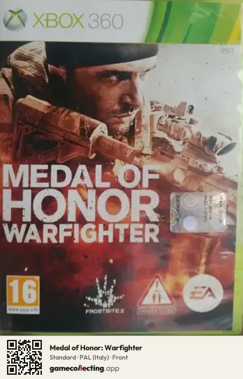 Medal of Honor: Warfighter Xbox 360, Italy box front