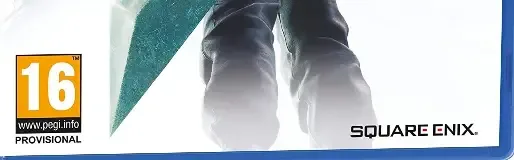 Final Fantasy VII Remake Intergrade, the PEGI square on its front