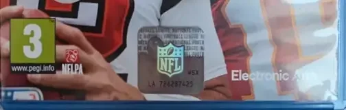 Madden NFL 22, the PEGI square on its front