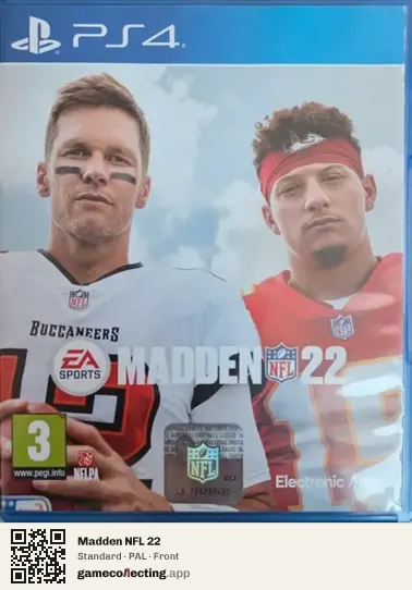 Madden NFL 22 PlayStation 4, PAL box front