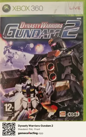 Dynasty Warriors: Gundam 2 Xbox 360, PAL box front