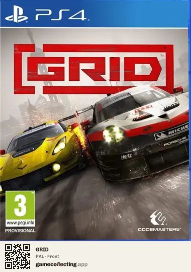 GRID PlayStation 4, PAL box front