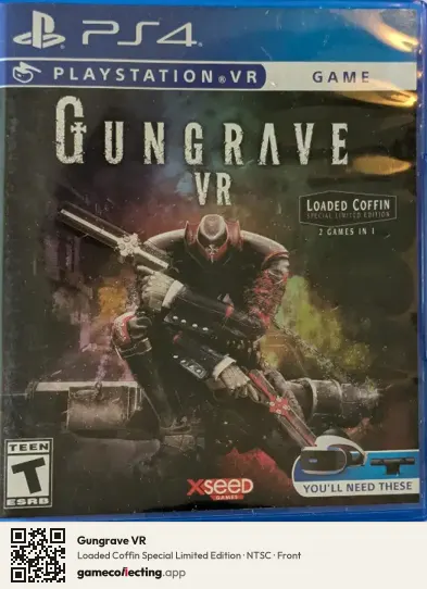 Gungrave VR PlayStation 4, NTSC box front