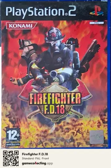 Firefighter F.D.18 PlayStation 2, PAL box front