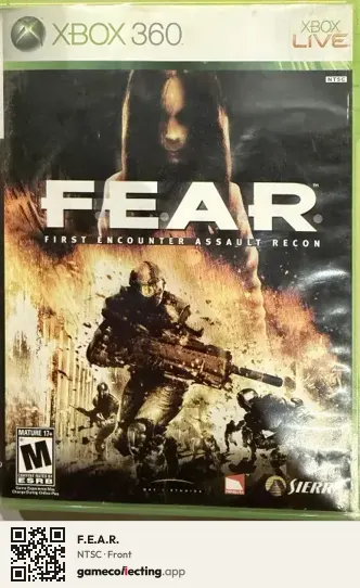 F.E.A.R. Xbox 360, NTSC box front