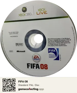 FIFA 08 Xbox 360, PAL disc