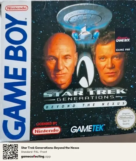 Star Trek Generations: Beyond the Nexus Game Boy, PAL box front