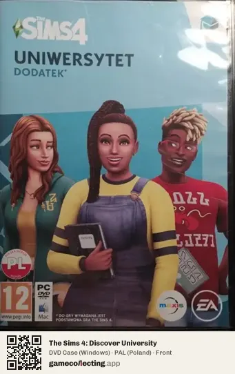 The Sims 4: Discover University Computer, Poland box front
