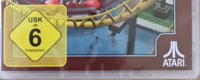 RollerCoaster Tycoon 3, the USK square on its front