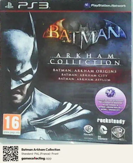 Batman Arkham Collection PlayStation 3, France box front
