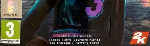 NBA 2K20, the PEGI square on its front