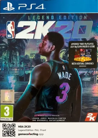 NBA 2K20 PlayStation 4, PAL box front