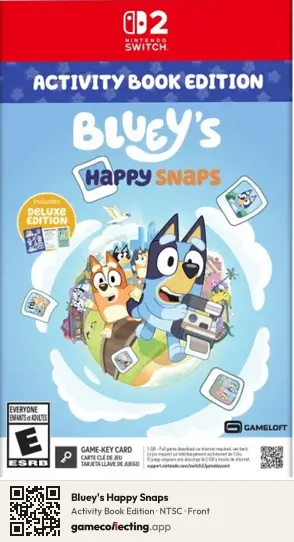 Bluey's Happy Snaps Nintendo Switch 2, NTSC box front