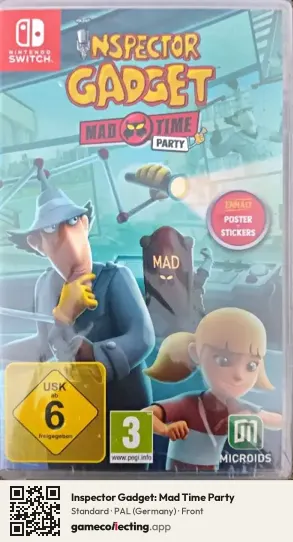 Inspector Gadget: Mad Time Party Nintendo Switch, Germany box front