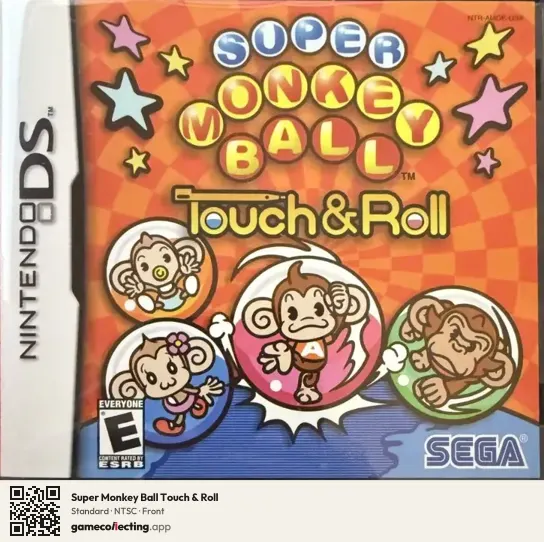 Super Monkey Ball Touch & Roll Nintendo DS, NTSC box front