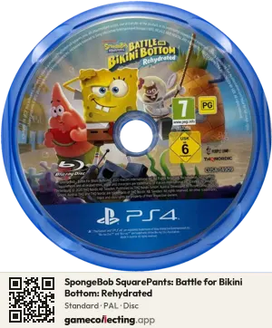 SpongeBob SquarePants: Battle for Bikini Bottom: Rehydrated PlayStation 4, PAL disc