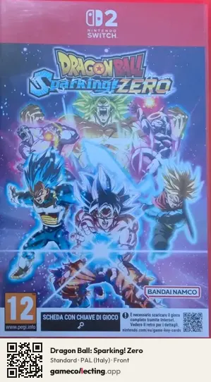 Dragon Ball: Sparking! Zero Nintendo Switch 2, Italy box front