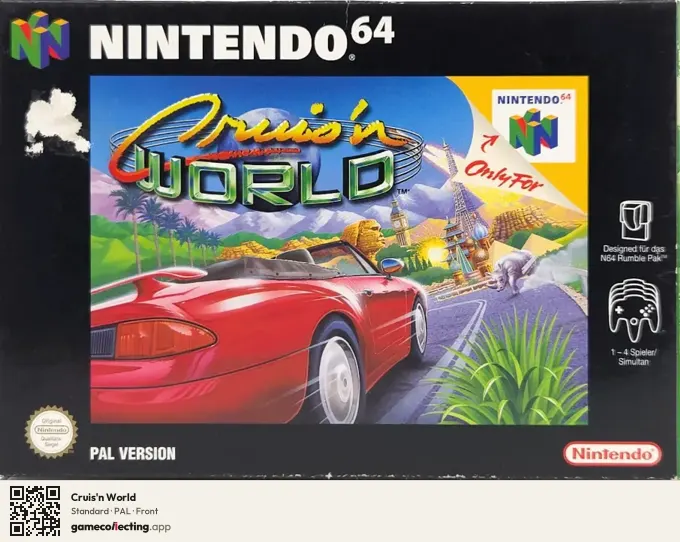 Cruis'n World Nintendo 64, PAL box front