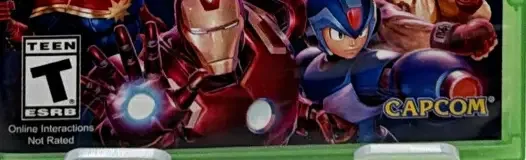 Marvel vs. Capcom: Infinite, the ESRB box on its front