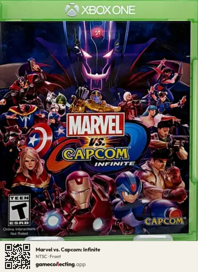 Marvel vs. Capcom: Infinite Xbox One, NTSC box front