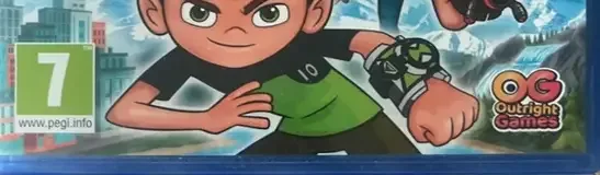 Ben 10: Power Trip, the PEGI square on its front