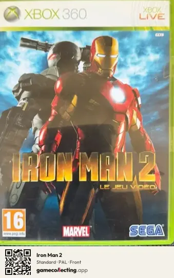 Iron Man 2 Xbox 360, PAL box front