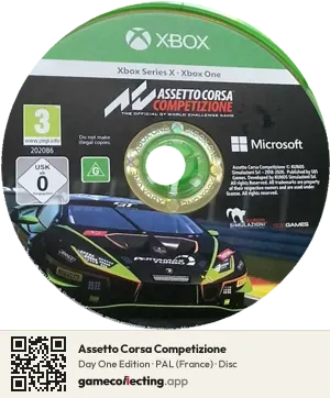 Assetto Corsa Competizione Xbox Series X, PAL disc