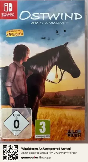 Windstorm: An Unexpected Arrival Nintendo Switch, Germany box front