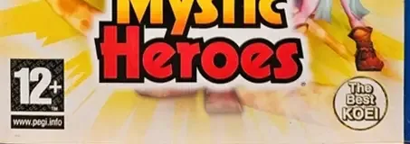 Mystic Heroes, the PEGI square on its front