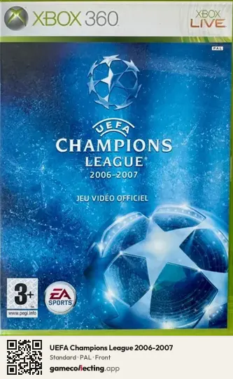 UEFA Champions League 2006-2007 Xbox 360, PAL box front