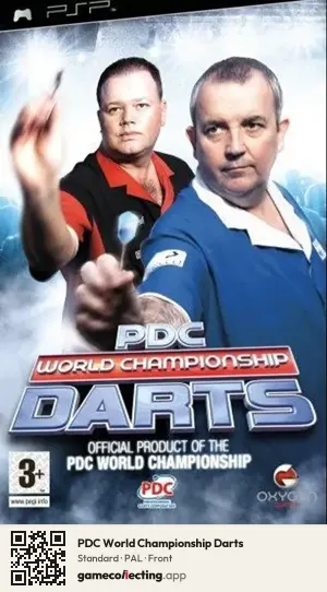 PDC World Championship Darts PlayStation Portable, PAL box front