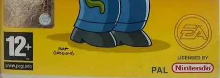 The Simpsons Game, the PEGI square on its front