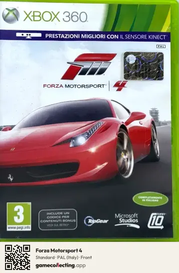 Forza Motorsport 4 Xbox 360, Italy box front