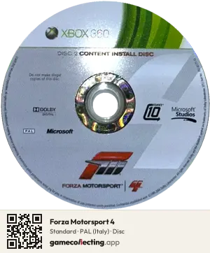 Forza Motorsport 4 Xbox 360, PAL disc