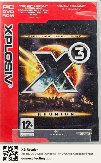 X3: Reunion Computer, United Kingdom box front