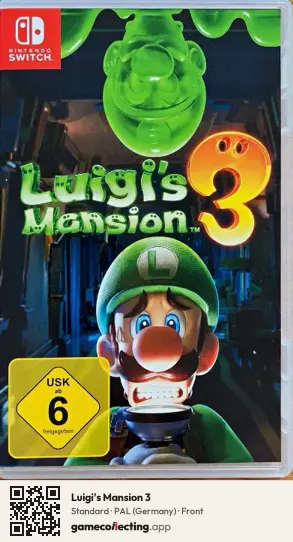 Luigi's Mansion 3 Nintendo Switch, Germany box front