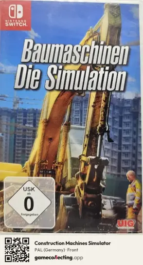 Construction Machines Simulator Nintendo Switch, Germany box front