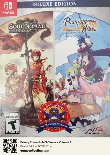 Prinny Presents NIS Classics Volume 1 Nintendo Switch, NTSC box front
