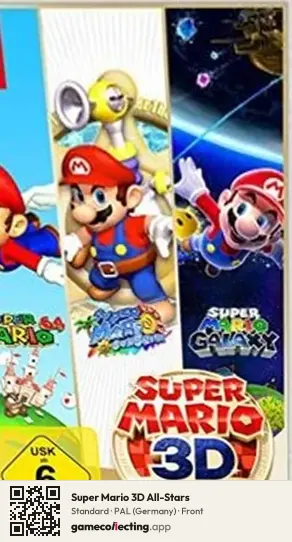 Super Mario 3D All-Stars Nintendo Switch, Germany box front