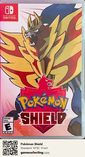 Pokémon Shield Nintendo Switch, NTSC box front