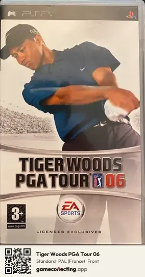 Tiger Woods PGA Tour 06 PlayStation Portable, France box front