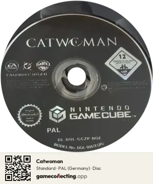 Catwoman Nintendo GameCube, PAL disc