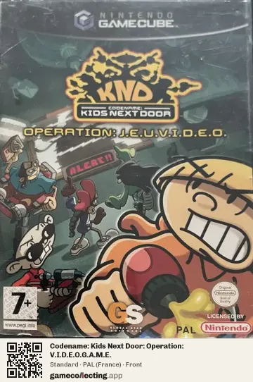 Codename: Kids Next Door: Operation: V.I.D.E.O.G.A.M.E. Nintendo GameCube, France box front