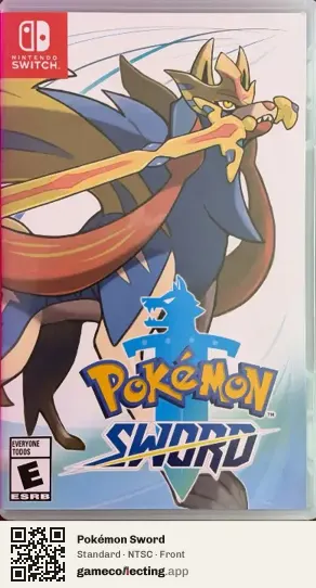 Pokémon Sword Nintendo Switch, NTSC box front