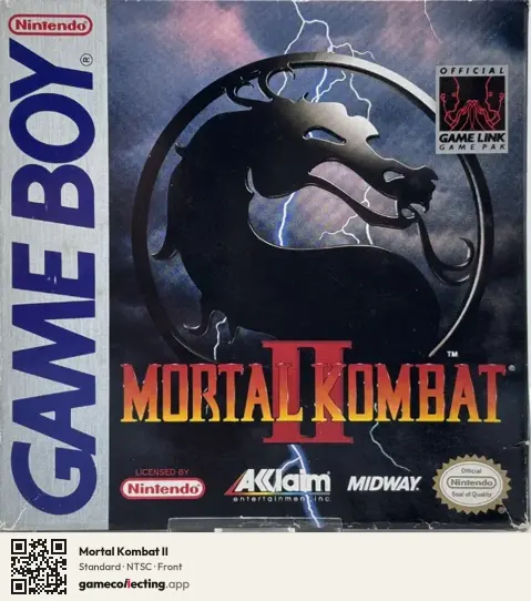 Mortal Kombat II Game Boy, NTSC box front