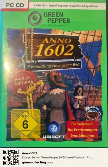 Anno 1602 Computer, Germany box front