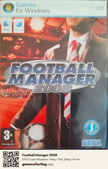 Football Manager 2008 Computer, Italy box front