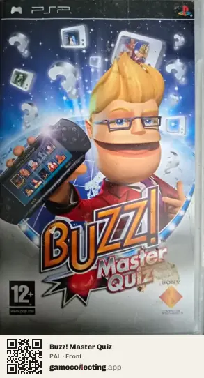 Buzz! Master Quiz PlayStation Portable, PAL box front