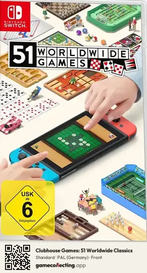 Clubhouse Games: 51 Worldwide Classics Nintendo Switch, Germany box front