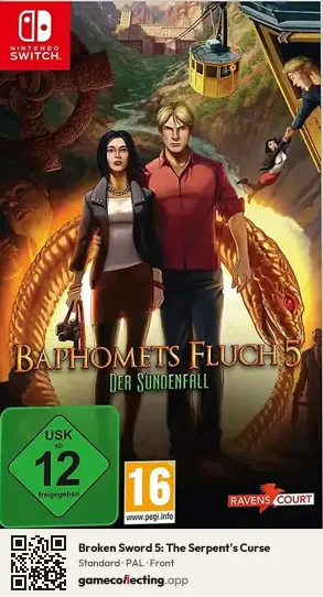 Broken Sword 5: The Serpent's Curse Nintendo Switch, PAL box front